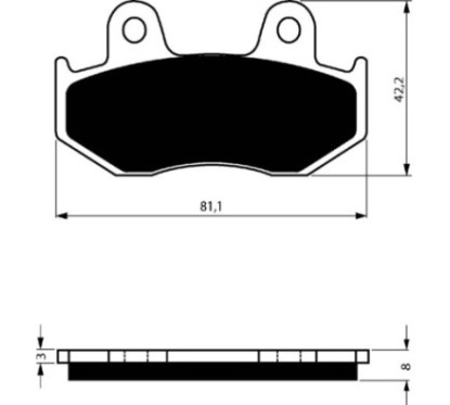 COMPUESTO PASTILLAS DE FRENO SINTERIZADAS GOLDFREN PARA HONDA 110 NHX 10-OFERTA