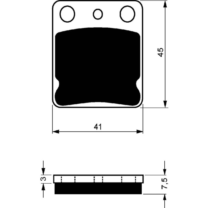 PLAQUETTE DE FREIN FRITTE GOLDFREN COMPOSE POUR HONDA 125 CB RS 83-OFFRE