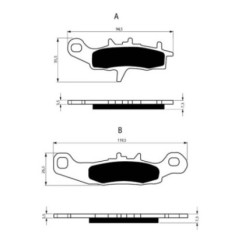 COMPUESTO PASTILLAS DE FRENO SINTERIZADAS GOLDFREN PARA KAWASAKI 100 KX 97-13-OFERTA