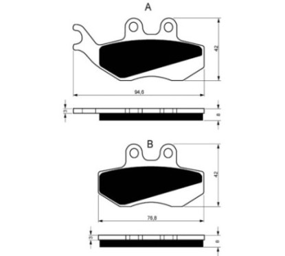 GOLDFREN SINTERBREMSBELZGE AD COMPOUND KSR VON GENERIC 125 TRIGGER X 08-09-ANGEBOT