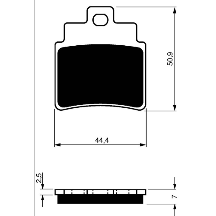 GOLDFREN PASTIGLIA FRENO SINTERIZZATA MESCOLA AD KYMCO 250 MXU 04-09-OFFERTA