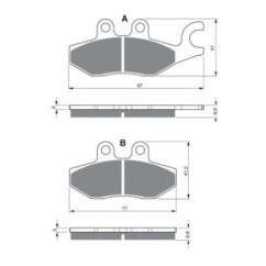 GOLDFREN SINTERED BRAKE PADS COMPOUND AD PIAGGIO 125 X10 12-15-OFFER