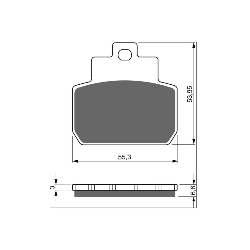 GOLDFREN PASTIGLIA FRENO SINTERIZZATA MESCOLA AD PIAGGIO BEVERLY CRUISER 500 07-08-OFFERTA