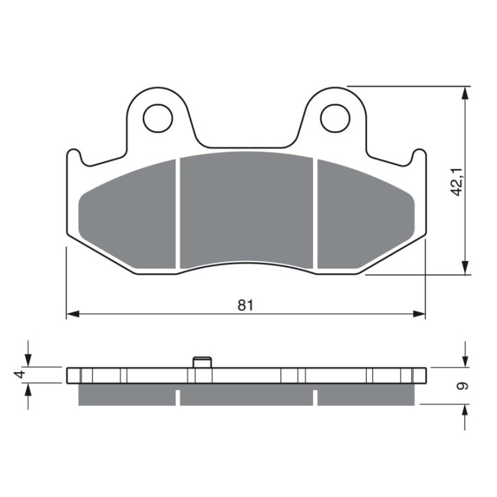 GOLDFREN PASTIGLIA FRENO SINTERIZZATA MESCOLA AD SUZUKI 250 AN K1/K2 BURGMAN 98-02-OFFERTA