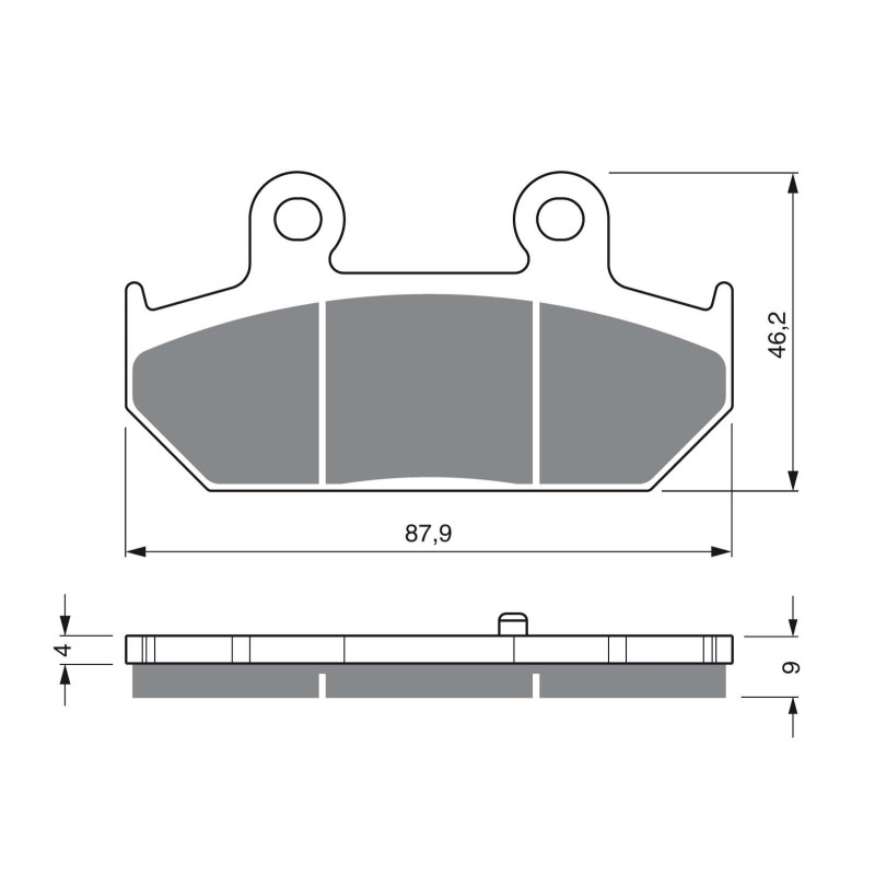 COMPUESTO PASTILLAS DE FRENO SINTERIZADAS GOLDFREN PARA SUZUKI 250 AN M S SS SKYWAVE 07-08-OFERTA