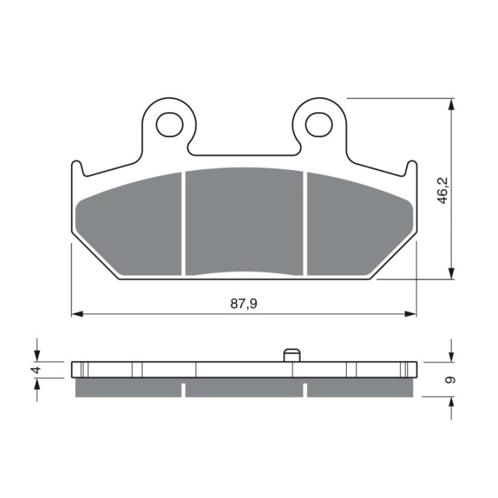 COMPUESTO PASTILLAS DE FRENO SINTERIZADAS GOLDFREN PARA SUZUKI 250 AN M/S/SS SKYWAVE 07-08-OFERTA