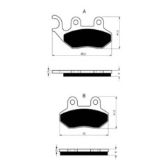 GOLDFREN SINTERBREMSBELZGE AD COMPOUND SYM 125 150 JET 4 10-15-ANGEBOT