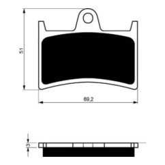 COMPUESTO PASTILLAS DE FRENO SINTERIZADAS GOLDFREN PARA YAMAHA 1100 P R S T V BULLDOG 02-06-OFERTA