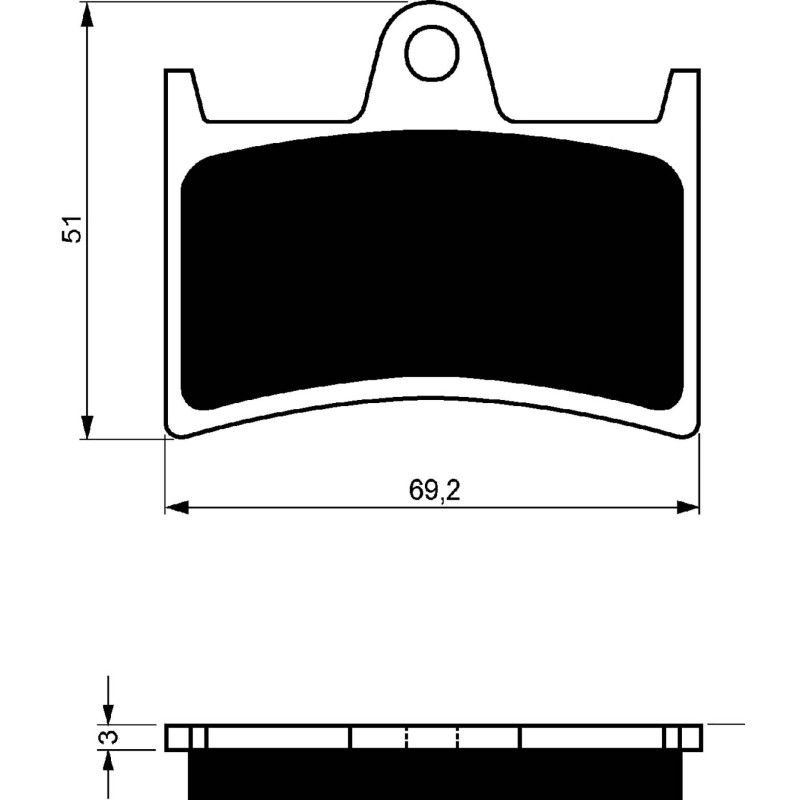 COMPUESTO PASTILLAS DE FRENO SINTERIZADAS GOLDFREN PARA YAMAHA 1100 P R S T V BULLDOG 02-06-OFERTA