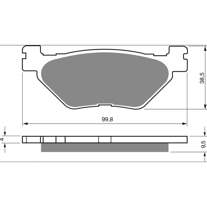 PLAQUETTES DE FREIN FRITTEES GOLDFREN COMPOSE POUR YAMAHA 1300 FJR A  AE  AS 06-12-OFFRE