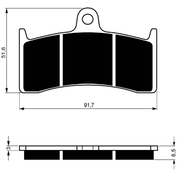 GOLDFREN PASTIGLIA FRENO SINTERIZZATA MESCOLA AD YAMAHA 750 YZF-R7 99-01-OFFERTA