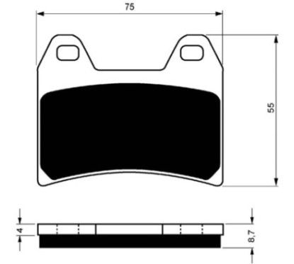 GOLDFREN PASTIGLIA FRENO SINTERIZZATA MESCOLA GP6 APRILIA 1000 RST FUTURA 01-04-OFFERTA