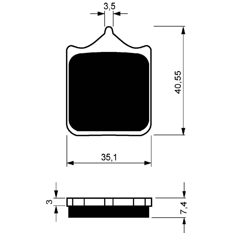 PASTILLAS DE FRENO SINTERIZADAS GOLDFREN GP6 COMPUESTO APRILIA 1000 RSV MILLE MILLE R 01-03-OFERTA