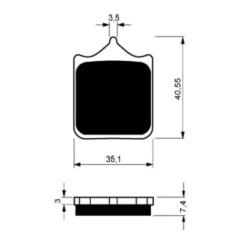 PASTILLAS DE FRENO SINTERIZADAS GOLDFREN GP6 COMPUESTO APRILIA 1000 TUONO R 02-05-OFERTA