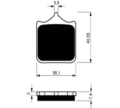 PLAQUETTES DE FREIN FRITTEES GOLDFREN GP6 COMPOSE APRILIA 1000 TUONO R 02-05-OFFRE