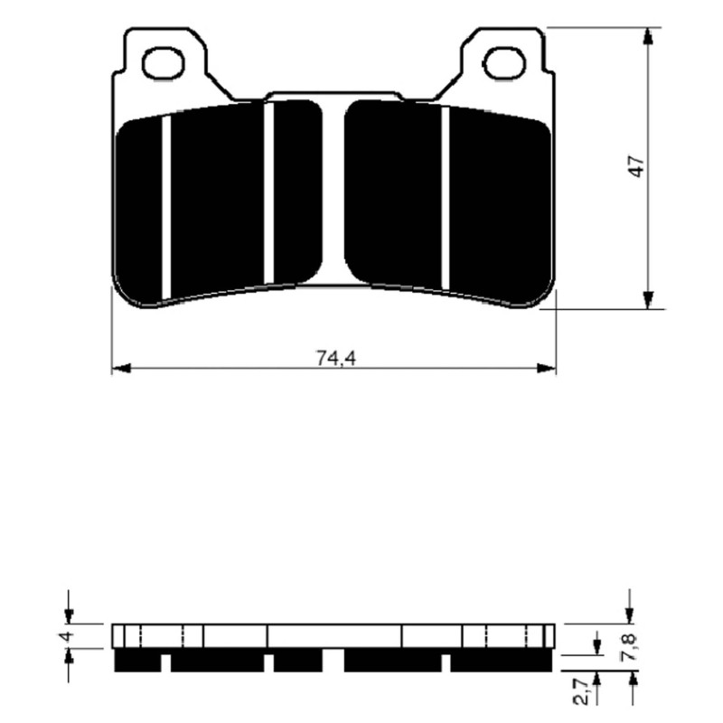 GOLDFREN SINTERED BRAKE PADS GP6 COMPOUND HONDA 1000 CB R9 RA RB RC 09-10-OFFER