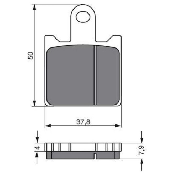 GOLDFREN PASTIGLIA FRENO SINTERIZZATA MESCOLA GP6 KAWASAKI 1000 Z B7F,B8F 07-08-OFFERTA