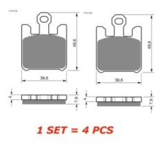 PASTILLAS DE FRENO SINTERIZADAS GOLDFREN GP6 COMPUESTO KAWASAKI 1000 ZX-10R 04-05-OFERTA