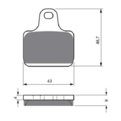 PASTILLAS DE FRENO SINTERIZADAS GOLDFREN GP6 COMPUESTO MV AGUSTA 1078 F4 CC CLAUDIO CASTIGLIONI 07-08-OFERTA