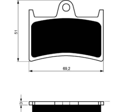 PASTILLAS DE FRENO SINTERIZADAS GOLDFREN GP6 COMPUESTO YAMAHA 850 MT-09 TRACER 15-OFERTA