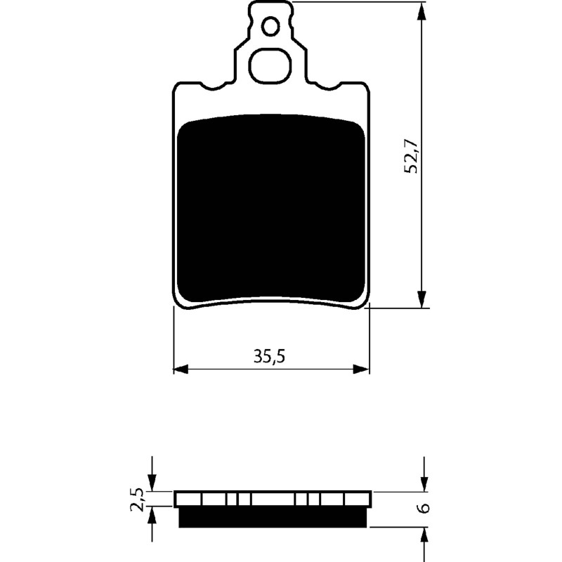 GOLDFREN PASTIGLIA FRENO SINTERIZZATA MESCOLA K5 APRILIA 50 AF-1 88-OFFERTA