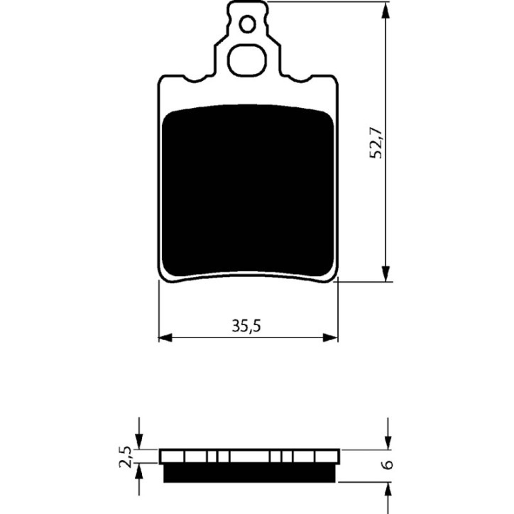 GOLDFREN PASTIGLIA FRENO SINTERIZZATA MESCOLA K5 APRILIA 50 AF-1 88-OFFERTA