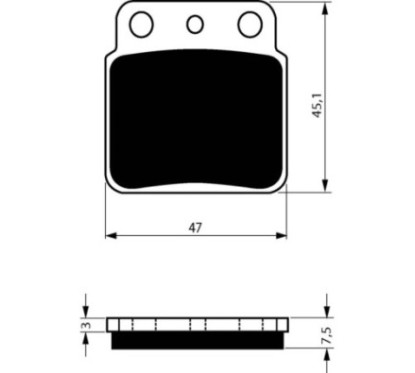 GOLDFREN SINTERED BRAKE PADS K5 COMPOUND ARCTIC CAT 400 DVX 04-08-OFFER