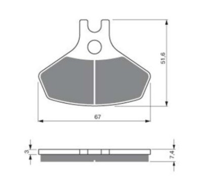 GOLDFREN PASTIGLIA FRENO SINTERIZZATA MESCOLA K5 CAN-AM 450 DS & 450 DS X 08-14-OFFERTA