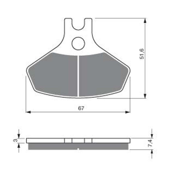 GOLDFREN PASTIGLIA FRENO SINTERIZZATA MESCOLA K5 CAN-AM 450 DS & 450 DS X 08-14-OFFERTA