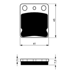 GOLDFREN SINTERBREMSBELZGE K5 COMPOUND DAELIM 125 NS DLX   III TRANS EAGLE 03-07-ANGEBOT