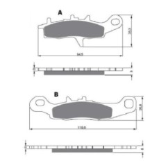 GOLDFREN PASTIGLIA FRENO SINTERIZZATA MESCOLA K5 KAWASAKI 650 KVF 12-OFFERTA