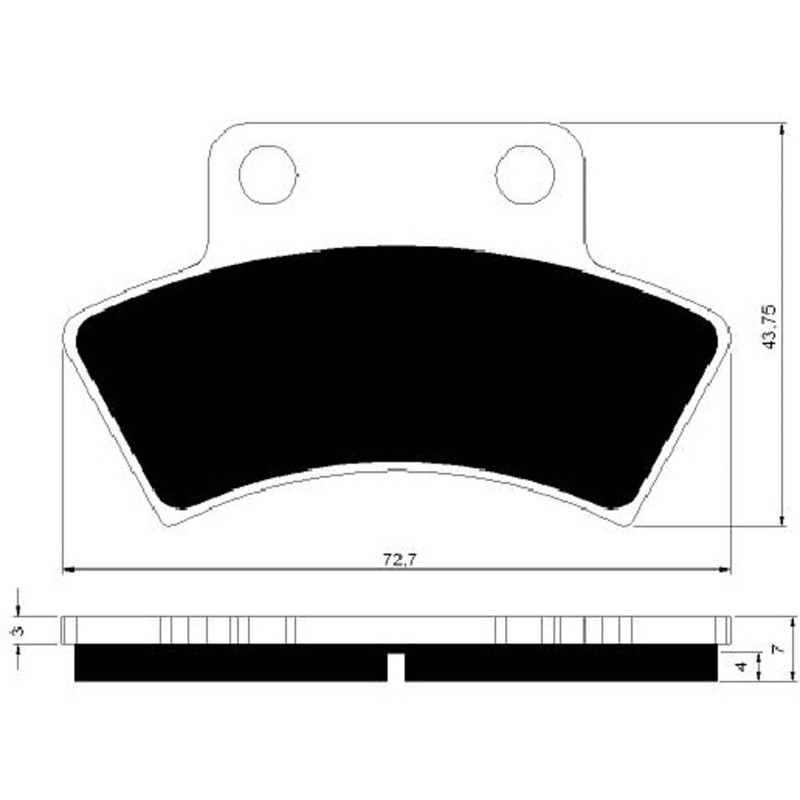 GOLDFREN SINTERED BRAKE PADS K5 COMPOUND POLARIS 250 TRAIL BLAZER 90-98-OFFER