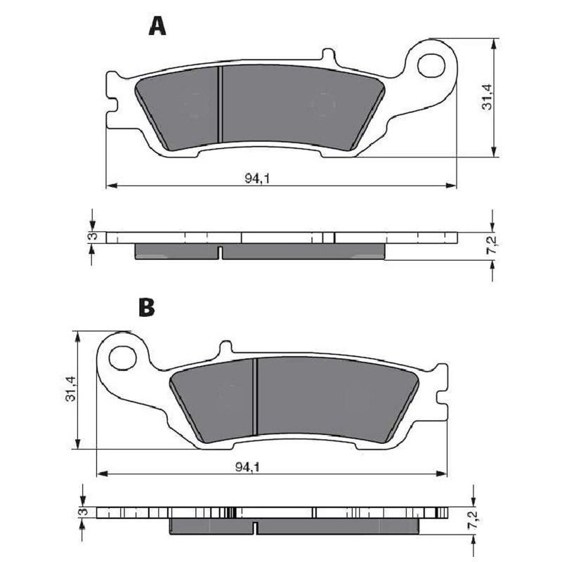 Goldfren Bremsbelag Sint K5 Montage auf Yamaha 125 YZ 08 18 Angebot