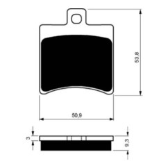 GOLDFREN SINTERED BRAKE PADS S3 COMPOUND APRILIA 125 ATLANTIC 03-10-OFFER