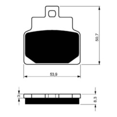 GOLDFREN SINTERED BRAKE PADS S3 COMPOUND APRILIA 125 LEONARDO 99-01-OFFER