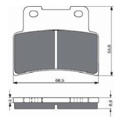 PLAQUETTES DE FREIN FRITTEES GOLDFREN COMPOSE S3 APRILIA 750 DORSODURO 08-13-OFFRE