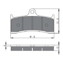 GOLDFREN SINTERED BRAKE PADS S3 COMPOUND BUELL S1 LIGHTNING S3 THUNDERBOLT 98-02-OFFER