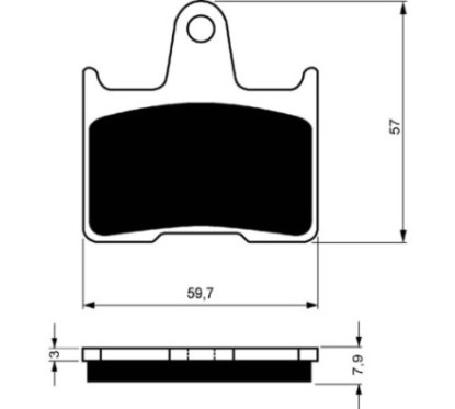 GOLDFREN SINTERED BRAKE PADS S3 COMPOUND HARLEY D. 1200 XL SPORTSTER C CUSTOM 14-15-OFFER