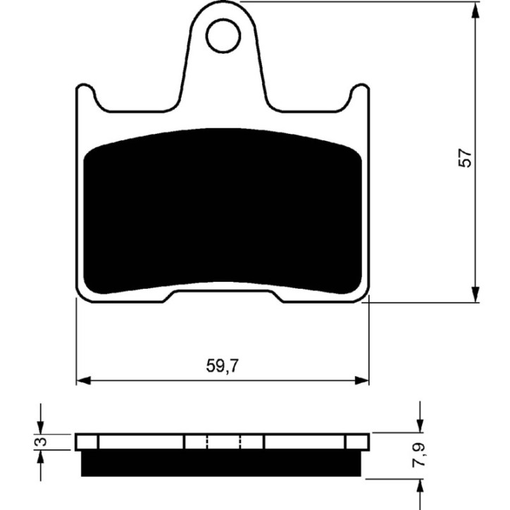 PLAQUETTES DE FREIN FRITTEES GOLDFREN COMPOSE S3 HARLEY D. 1200 XL SPORTSTER C CUSTOM 14-15-OFFRE