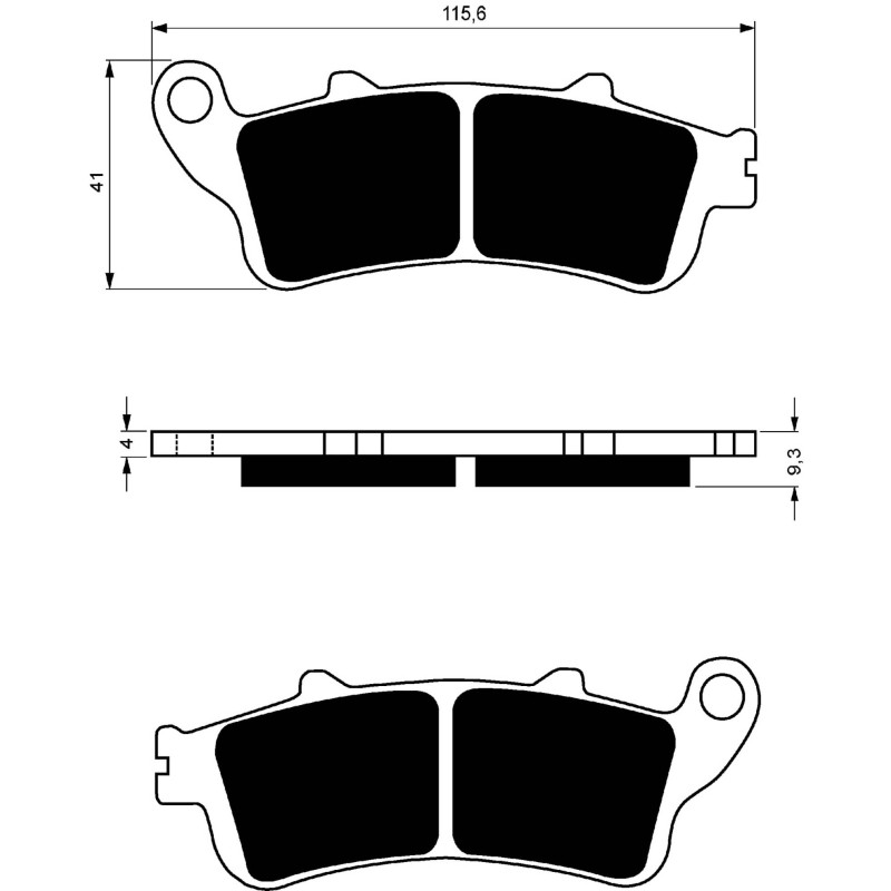 GOLDFREN SINTERED BRAKE PADS S3 COMPOUND HONDA 1000 XL A4 VA4-9 VARADERO 04-11-OFFER