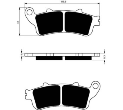 GOLDFREN PASTIGLIA FRENO SINTERIZZATA MESCOLA S3 HONDA 1000 XL A4 VA4-9 VARADERO 04-11-OFFERTA