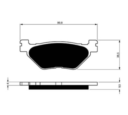 PLAQUETTES DE FREIN FRITTEES GOLDFREN COMPOSE S3 HYOSUNG 650 GV 04-05-OFFRE