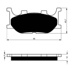 GOLDFREN SINTERED BRAKE PADS S3 COMPOUND ITALJET 125 150 JUPITER 02-OFFER