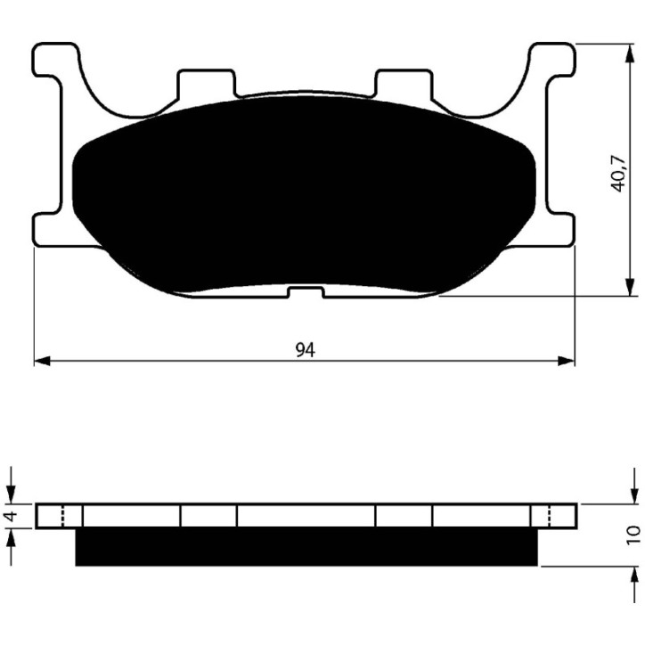 PLAQUETTES DE FREIN FRITTEES GOLDFREN COMPOSE S3 ITALJET 125/150 JUPITER 02-OFFRE