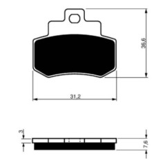 GOLDFREN SINTERBREMSBELZGE S3 COMPOUND KYMCO 250 GRAND DINK 01-06-ANGEBOT