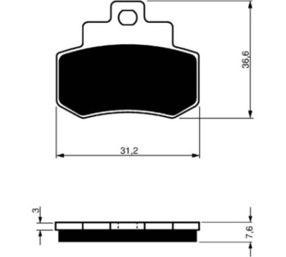 GOLDFREN PASTIGLIA FRENO SINTERIZZATA MESCOLA S3 KYMCO 250 GRAND DINK 01-06-OFFERTA