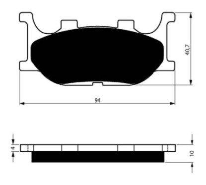 GOLDFREN SINTERED BRAKE PADS S3 COMPOUND LINHAI 125 150 T MONARCH 06-07-OFFER