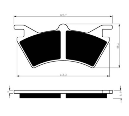 PLAQUETTES DE FREIN FRITTEES GOLDFREN COMPOSE S3 POLARIS 500 SPORTSMAN 6X6 00-08-OFFRE