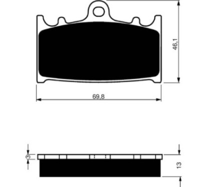 GOLDFREN PASTIGLIA FRENO SINTERIZZATA MESCOLA S3 SUZUKI 1250 GSX FA 10-12-OFFERTA