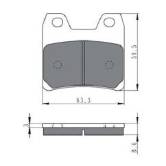 GOLDFREN SINTERED BRAKE PADS S3 COMPOUND YAMAHA 1000 FZS FAZER 01-05-OFFER